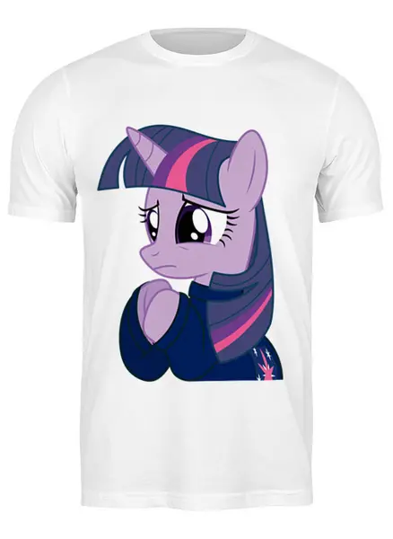 Заказать мужскую футболку в Москве. Футболка классическая Pony от Oktavi - готовые дизайны и нанесение принтов.