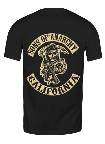 Заказать мужскую футболку в Москве. Футболка классическая Sons of Anarchy - Ireland от kenny - готовые дизайны и нанесение принтов.