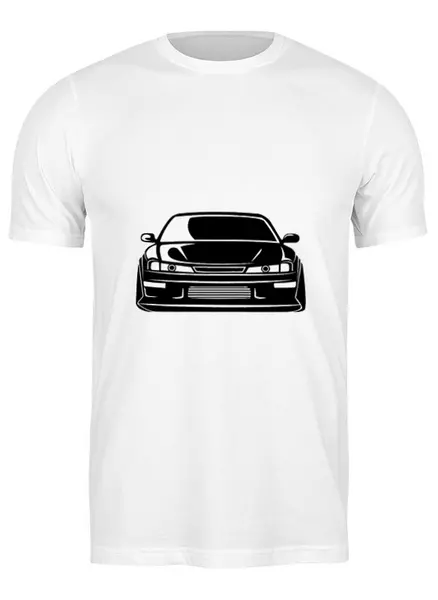 Заказать мужскую футболку в Москве. Футболка классическая JDM Drift от arxipovmb - готовые дизайны и нанесение принтов.
