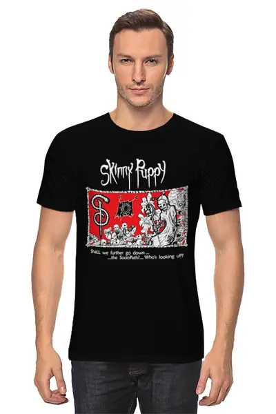 Заказать мужскую футболку в Москве. Футболка классическая Skinny Puppy от OEX design - готовые дизайны и нанесение принтов.