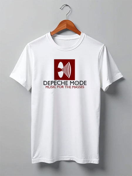 Заказать мужскую футболку в Москве. Футболка классическая Depeche Mode от Black Pimpf - готовые дизайны и нанесение принтов.