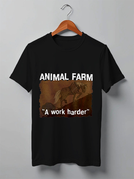 Заказать мужскую футболку в Москве. Футболка классическая animal farm от торгаш - готовые дизайны и нанесение принтов.