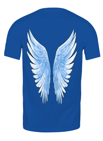 Заказать мужскую футболку в Москве. Футболка классическая Крылья ангела от p_i_r_a_n_y_a  - готовые дизайны и нанесение принтов.