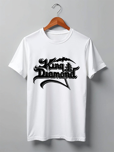 Заказать мужскую футболку в Москве. Футболка классическая группа ''King Diamond" от Fedor - готовые дизайны и нанесение принтов.