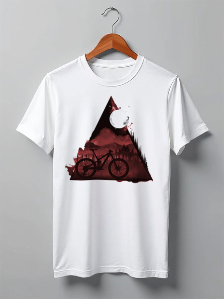 Заказать мужскую футболку в Москве. Футболка классическая Night Ride от oneredfoxstore@gmail.com - готовые дизайны и нанесение принтов.