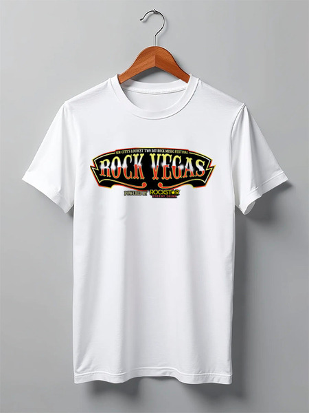 Заказать мужскую футболку в Москве. Футболка классическая Rock Vegas от Fedor - готовые дизайны и нанесение принтов.