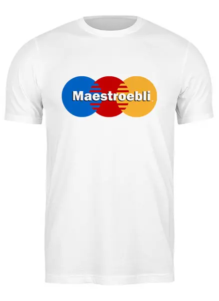 Заказать мужскую футболку в Москве. Футболка классическая MAESTROebli от Рома Бакарди - готовые дизайны и нанесение принтов.