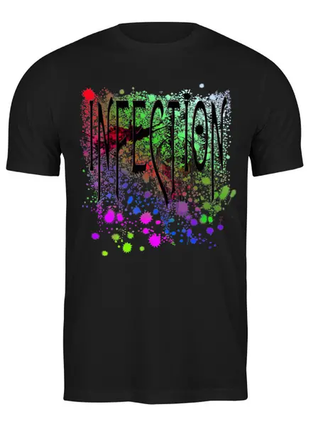 Заказать мужскую футболку в Москве. Футболка классическая Infection от oneredfoxstore@gmail.com - готовые дизайны и нанесение принтов.