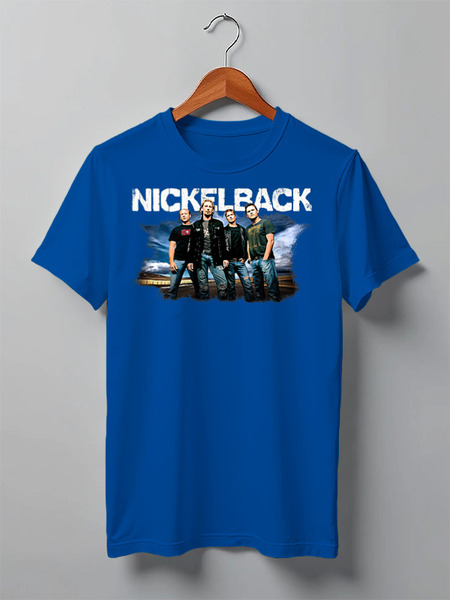 Заказать мужскую футболку в Москве. Футболка классическая Nickelback от balden - готовые дизайны и нанесение принтов.