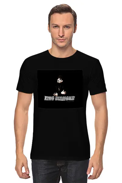 Заказать мужскую футболку в Москве. Футболка классическая King Diamond от Fedor - готовые дизайны и нанесение принтов.