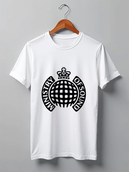 Заказать мужскую футболку в Москве. Футболка классическая ministry of sound от olala - готовые дизайны и нанесение принтов.