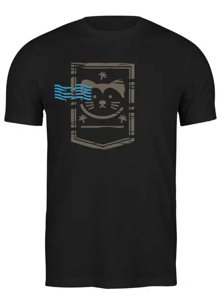 Заказать мужскую футболку в Москве. Футболка классическая Cats Here от oneredfoxstore@gmail.com - готовые дизайны и нанесение принтов.