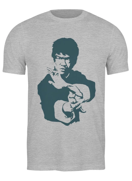 Заказать мужскую футболку в Москве. Футболка классическая Bruce Lee от skynatural - готовые дизайны и нанесение принтов.