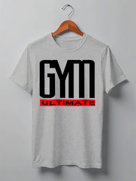 Заказать мужскую футболку в Москве. Футболка классическая GYM ULTIMATE от Алексс Неро - готовые дизайны и нанесение принтов.