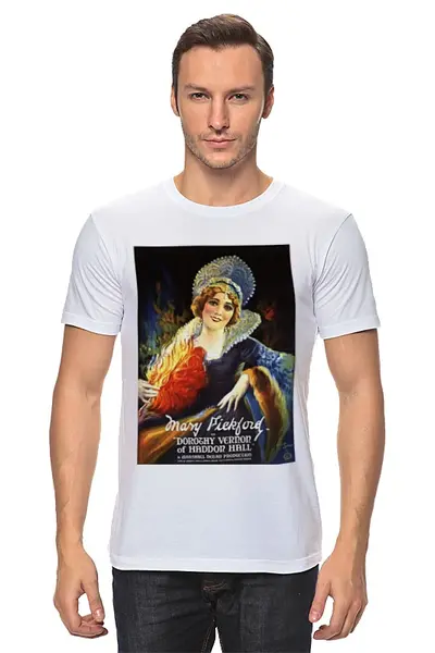 Заказать мужскую футболку в Москве. Футболка классическая ретро постер от CoolDesign - готовые дизайны и нанесение принтов.