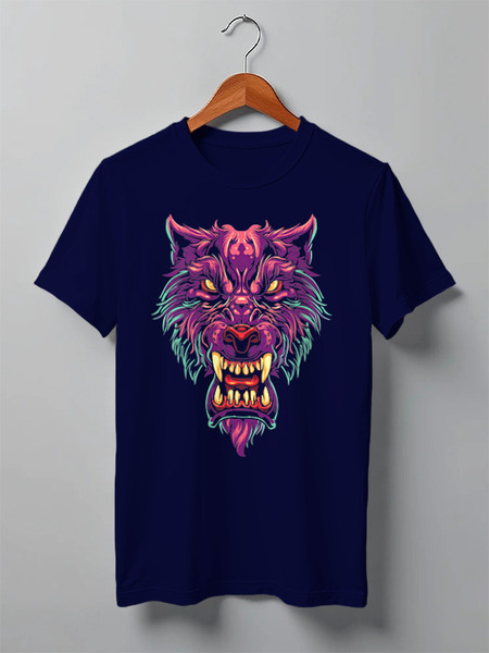 Заказать мужскую футболку в Москве. Футболка классическая ◈ WereWOLF ◈ от balden - готовые дизайны и нанесение принтов.