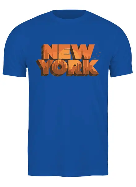 Заказать мужскую футболку в Москве. Футболка классическая New York City от balden - готовые дизайны и нанесение принтов.