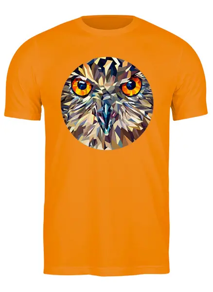 Заказать мужскую футболку в Москве. Футболка классическая Fantastical owl от alexru - готовые дизайны и нанесение принтов.