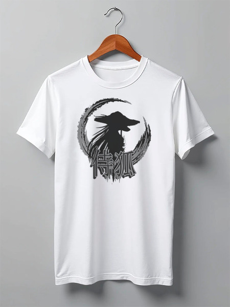 Заказать мужскую футболку в Москве. Футболка классическая Lady Fox от oneredfoxstore@gmail.com - готовые дизайны и нанесение принтов.