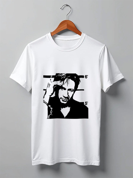 Заказать мужскую футболку в Москве. Футболка классическая Hank Moody (Хэнк Муди), Californication от Easy-store - готовые дизайны и нанесение принтов.