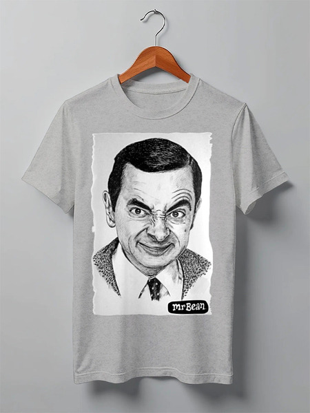 Заказать мужскую футболку в Москве. Футболка классическая Mr.Bean от Leichenwagen - готовые дизайны и нанесение принтов.