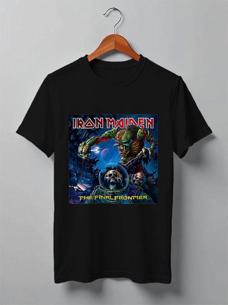Заказать мужскую футболку в Москве. Футболка классическая Iron Maiden от Fedor - готовые дизайны и нанесение принтов.