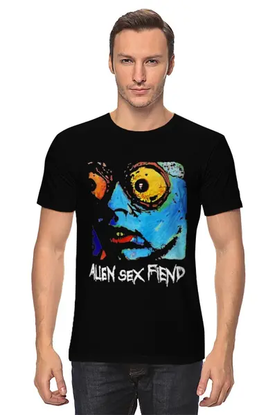 Заказать мужскую футболку в Москве. Футболка классическая Alien Sex Fiend / Acid Bath от OEX design - готовые дизайны и нанесение принтов.