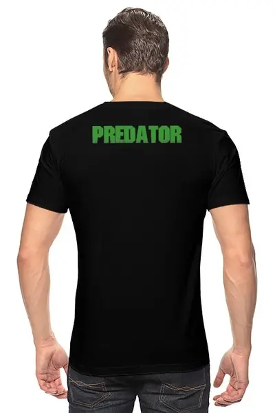 Заказать мужскую футболку в Москве. Футболка классическая Predator от balden - готовые дизайны и нанесение принтов.