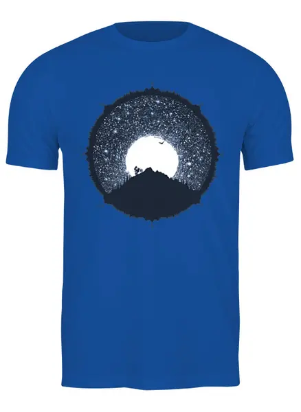 Заказать мужскую футболку в Москве. Футболка классическая Dark Mountain от oneredfoxstore@gmail.com - готовые дизайны и нанесение принтов.