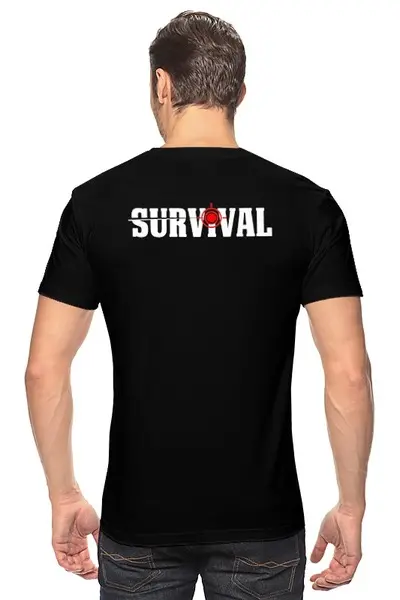 Заказать мужскую футболку в Москве. Футболка классическая Next Day survival  от Leichenwagen - готовые дизайны и нанесение принтов.