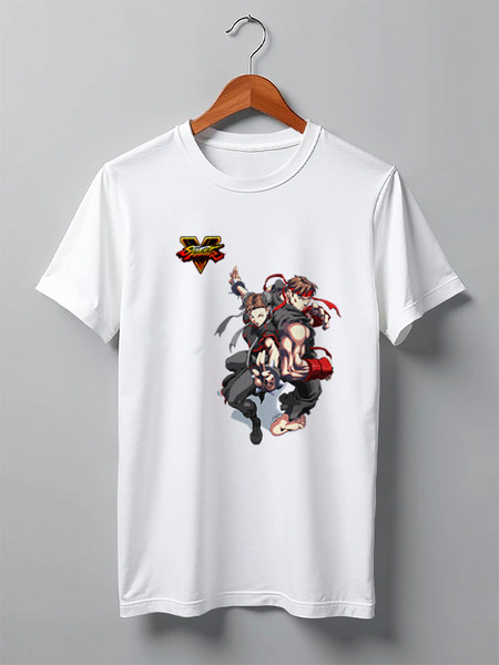 Заказать мужскую футболку в Москве. Футболка классическая Street Fighter V Characters от Fix Print - готовые дизайны и нанесение принтов.