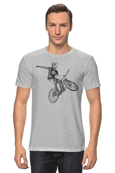 Заказать мужскую футболку в Москве. Футболка классическая Bike Punk  от oneredfoxstore@gmail.com - готовые дизайны и нанесение принтов.