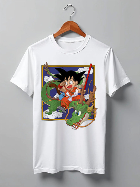 Заказать мужскую футболку в Москве. Футболка классическая dragon ball от Y L - готовые дизайны и нанесение принтов.