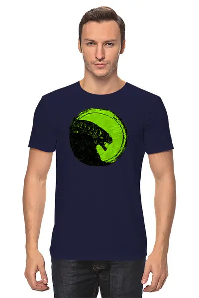 Заказать мужскую футболку в Москве. Футболка классическая Aliens от oneredfoxstore@gmail.com - готовые дизайны и нанесение принтов.
