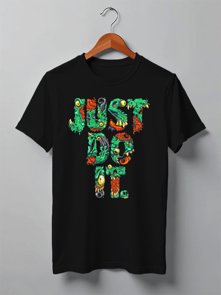 Заказать мужскую футболку в Москве. Футболка классическая ☚Just Do It☛ от balden - готовые дизайны и нанесение принтов.