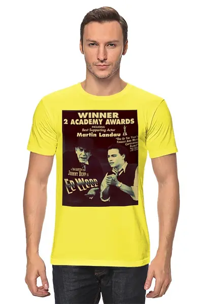 Заказать мужскую футболку в Москве. Футболка классическая Эд Вуд от bordo - готовые дизайны и нанесение принтов.
