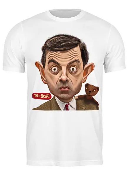 Заказать мужскую футболку в Москве. Футболка классическая Mr.Bean от Leichenwagen - готовые дизайны и нанесение принтов.