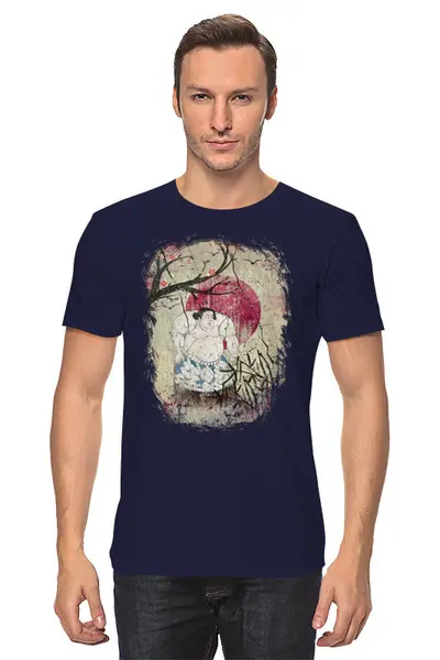 Заказать мужскую футболку в Москве. Футболка классическая Japan Sumo от oneredfoxstore@gmail.com - готовые дизайны и нанесение принтов.