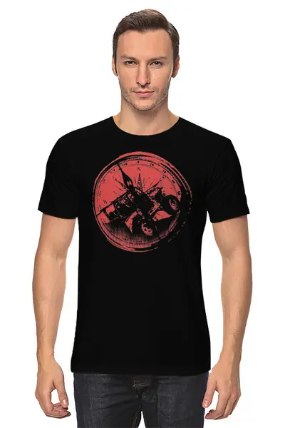 Заказать мужскую футболку в Москве. Футболка классическая Offroad от oneredfoxstore@gmail.com - готовые дизайны и нанесение принтов.