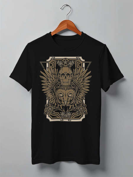 Заказать мужскую футболку в Москве. Футболка классическая Owl Here от oneredfoxstore@gmail.com - готовые дизайны и нанесение принтов.