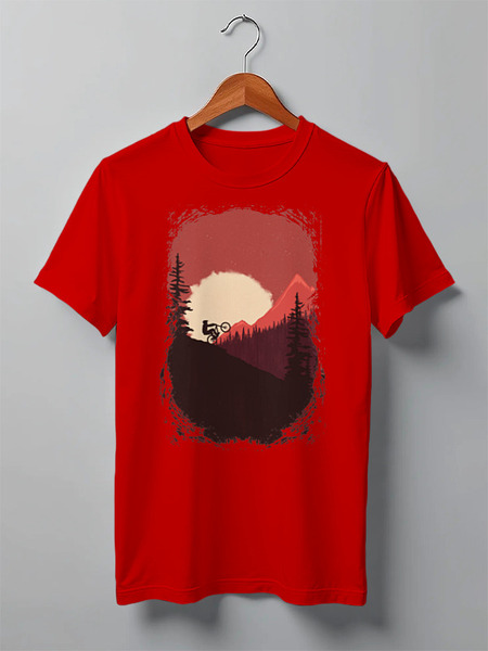 Заказать мужскую футболку в Москве. Футболка классическая Trail Colors от oneredfoxstore@gmail.com - готовые дизайны и нанесение принтов.