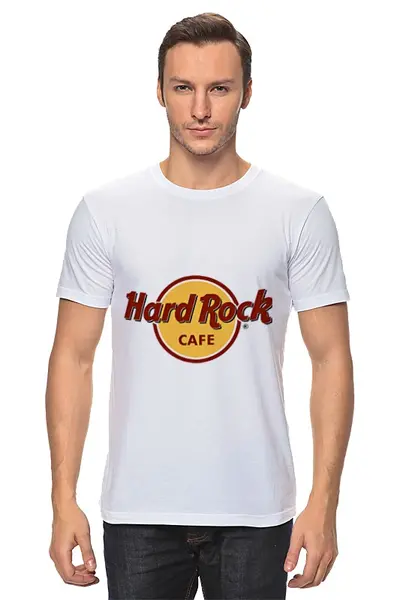 Заказать мужскую футболку в Москве. Футболка классическая HardRock от grey.vrn - готовые дизайны и нанесение принтов.