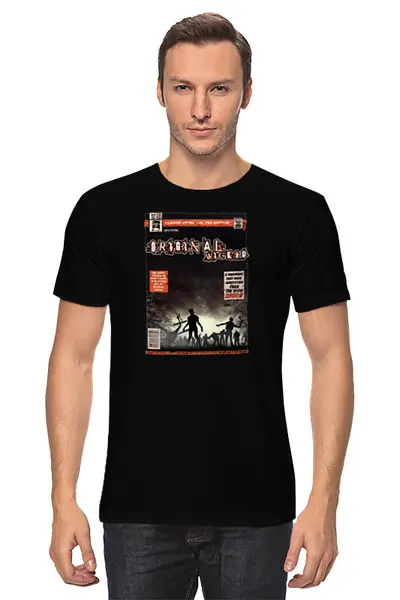 Заказать мужскую футболку в Москве. Футболка классическая Zombies от oneredfoxstore@gmail.com - готовые дизайны и нанесение принтов.