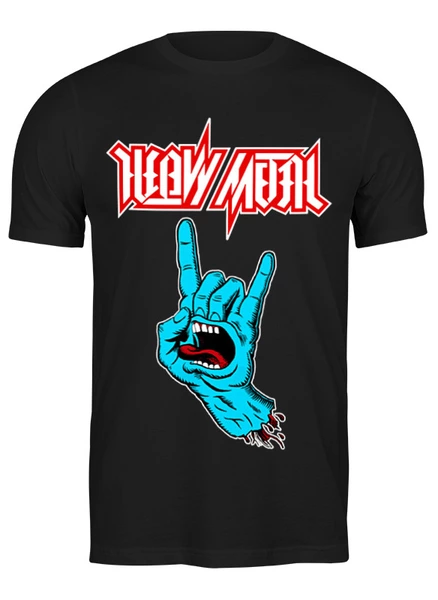 Заказать мужскую футболку в Москве. Футболка классическая Heavy Metal Art от Leichenwagen - готовые дизайны и нанесение принтов.