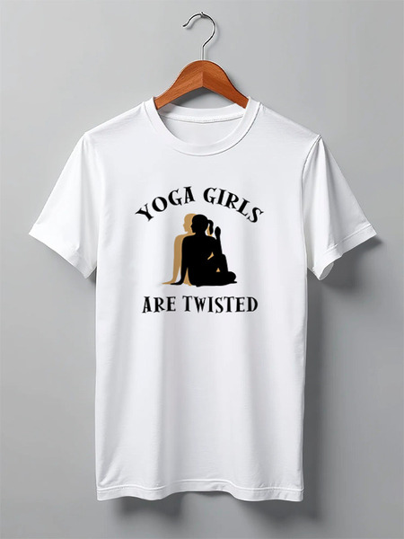 Заказать мужскую футболку в Москве. Футболка классическая Йога (Yoga) от trugift - готовые дизайны и нанесение принтов.