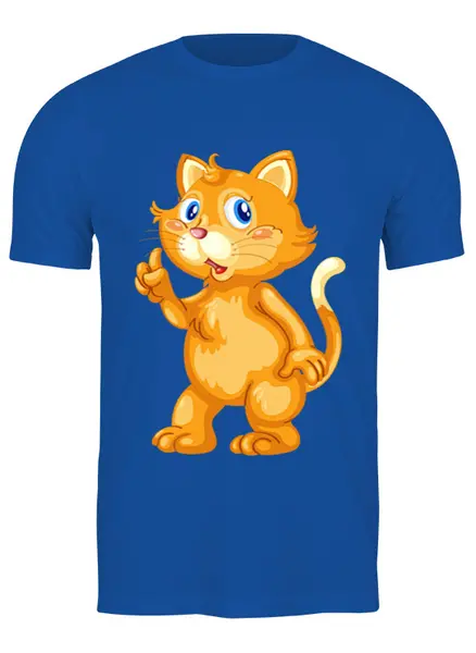 Заказать мужскую футболку в Москве. Футболка классическая Рыжий кот от icase - готовые дизайны и нанесение принтов.