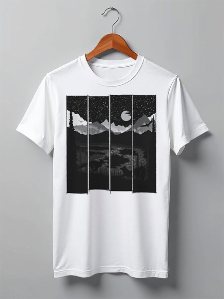 Заказать мужскую футболку в Москве. Футболка классическая Wild Date от oneredfoxstore@gmail.com - готовые дизайны и нанесение принтов.