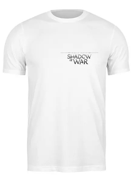 Заказать мужскую футболку в Москве. Футболка классическая Shadow of War от THE_NISE  - готовые дизайны и нанесение принтов.