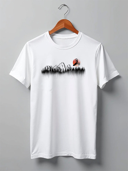 Заказать мужскую футболку в Москве. Футболка классическая My Bike от oneredfoxstore@gmail.com - готовые дизайны и нанесение принтов.