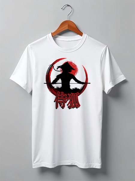 Заказать мужскую футболку в Москве. Футболка классическая Fox Ninja от oneredfoxstore@gmail.com - готовые дизайны и нанесение принтов.